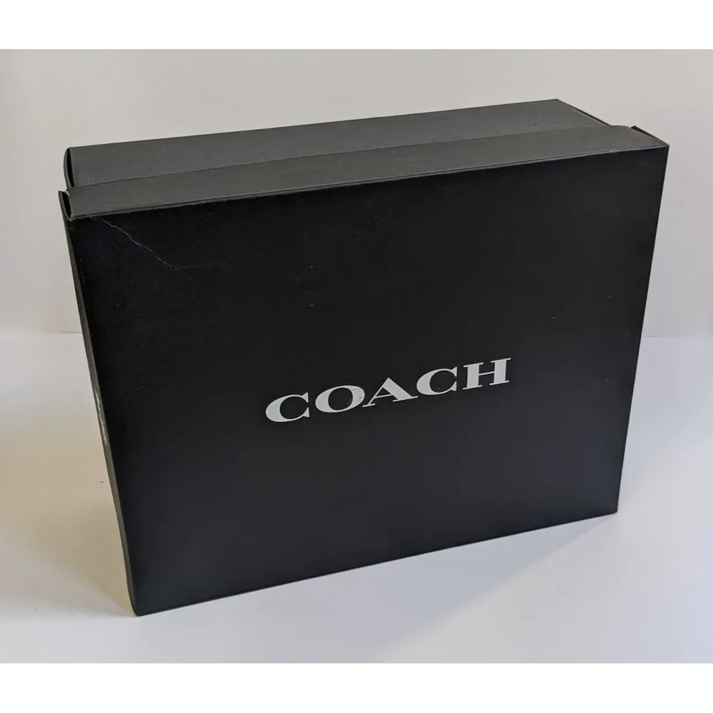 Coach Black EMPTY Shoe Storage Gift Large Cardboard Box ONLY 13.75 x 11 x 5.5